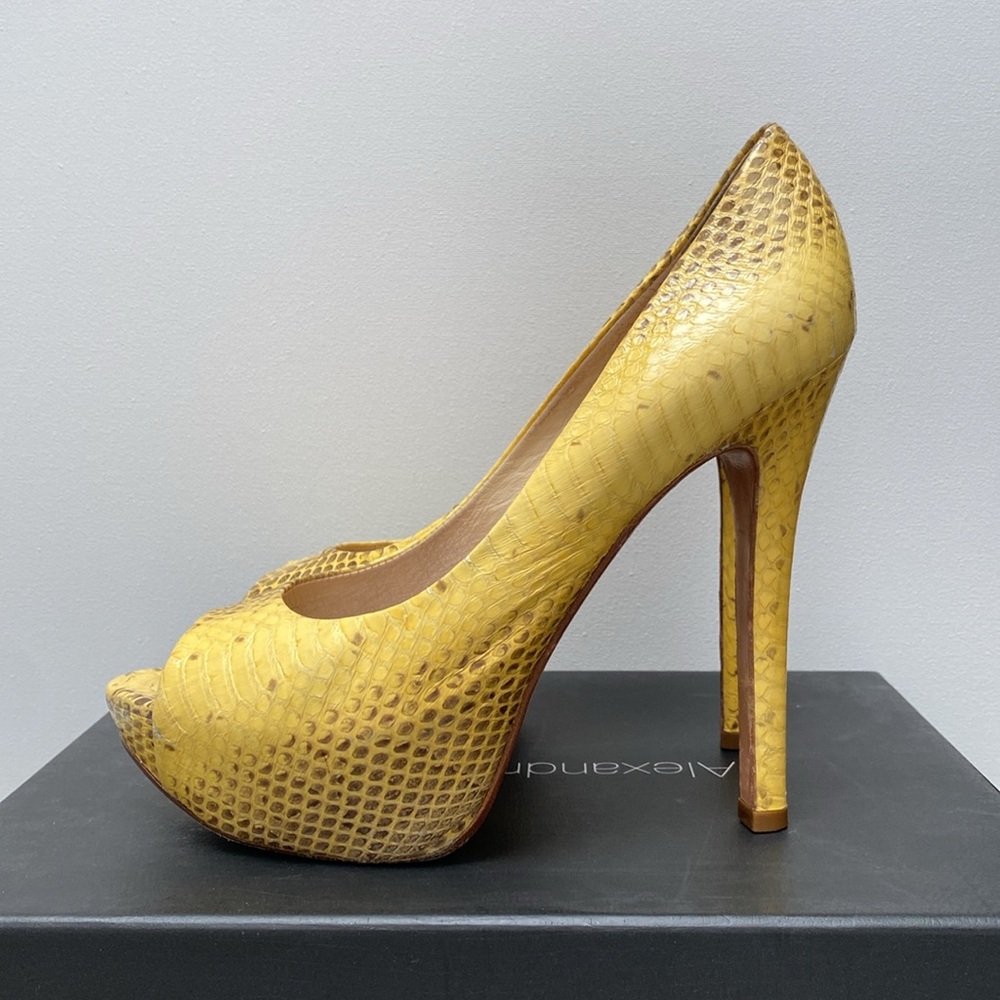 Heel Pumps Platform Alexandre Birman Python Size 8 - image 8